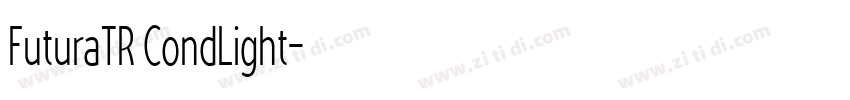 FuturaTR CondLight字体转换
